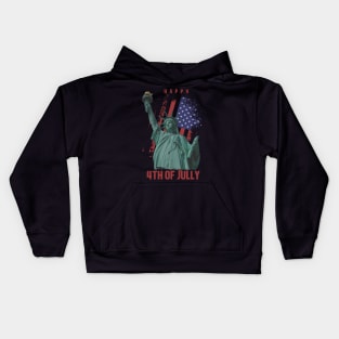 happy 4th of july Kids Hoodie